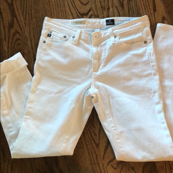 EUC AG the Prima White Mid-Rise Cigarette Jeans 28 - Picture 4 of 6